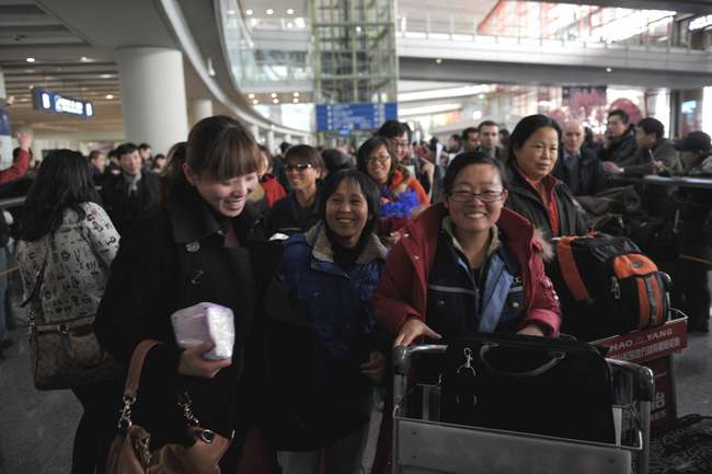 The First Evacuated Staff from Libya Arrived in Beijing
