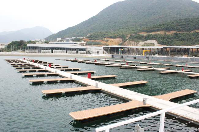 FHEC Constructed Sailboat Wharf for the International University Student Sports Meeting Passed Inspection at Completion