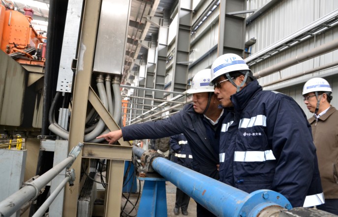 Wu Yongtao, Board Chairman of CCCC-FHEC, Inspected and Supervised Works on Phase III of Huanghua Port 