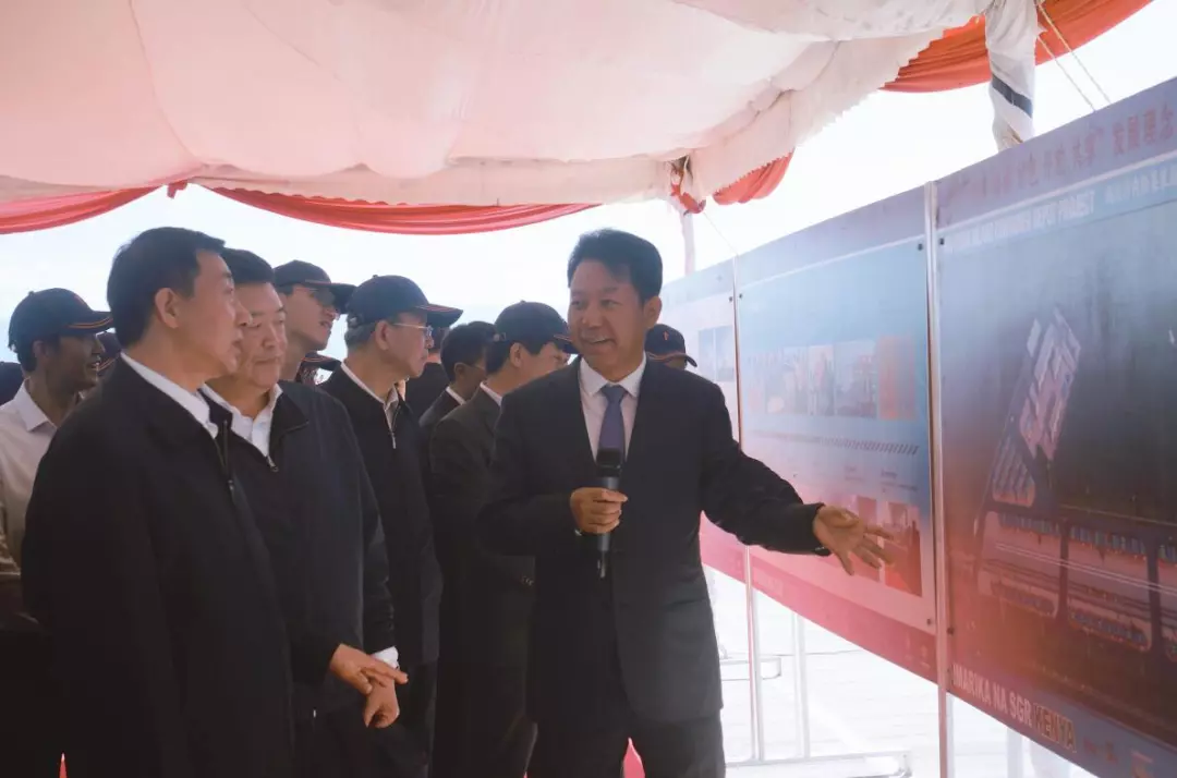 习近平主席特使、国务委员王勇视察公司肯尼亚奈瓦沙内陆集装箱码头项目